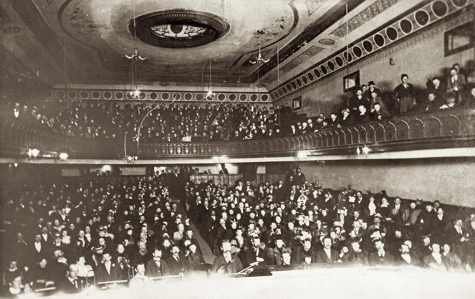 Lobero's Theatre audience view circa 1880