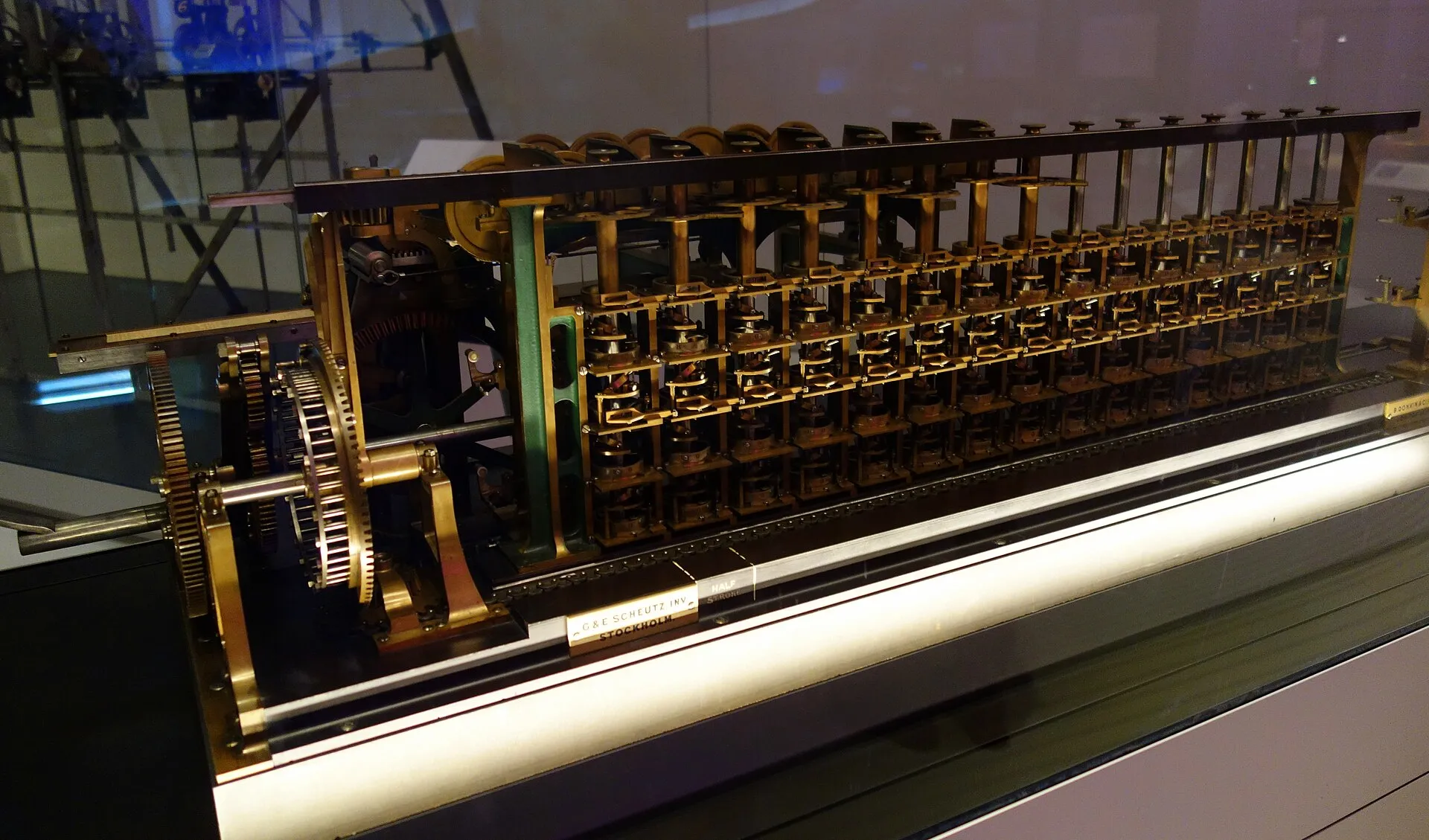 Scheutz difference engine, 1859 - Science Museum, London - DSC05531