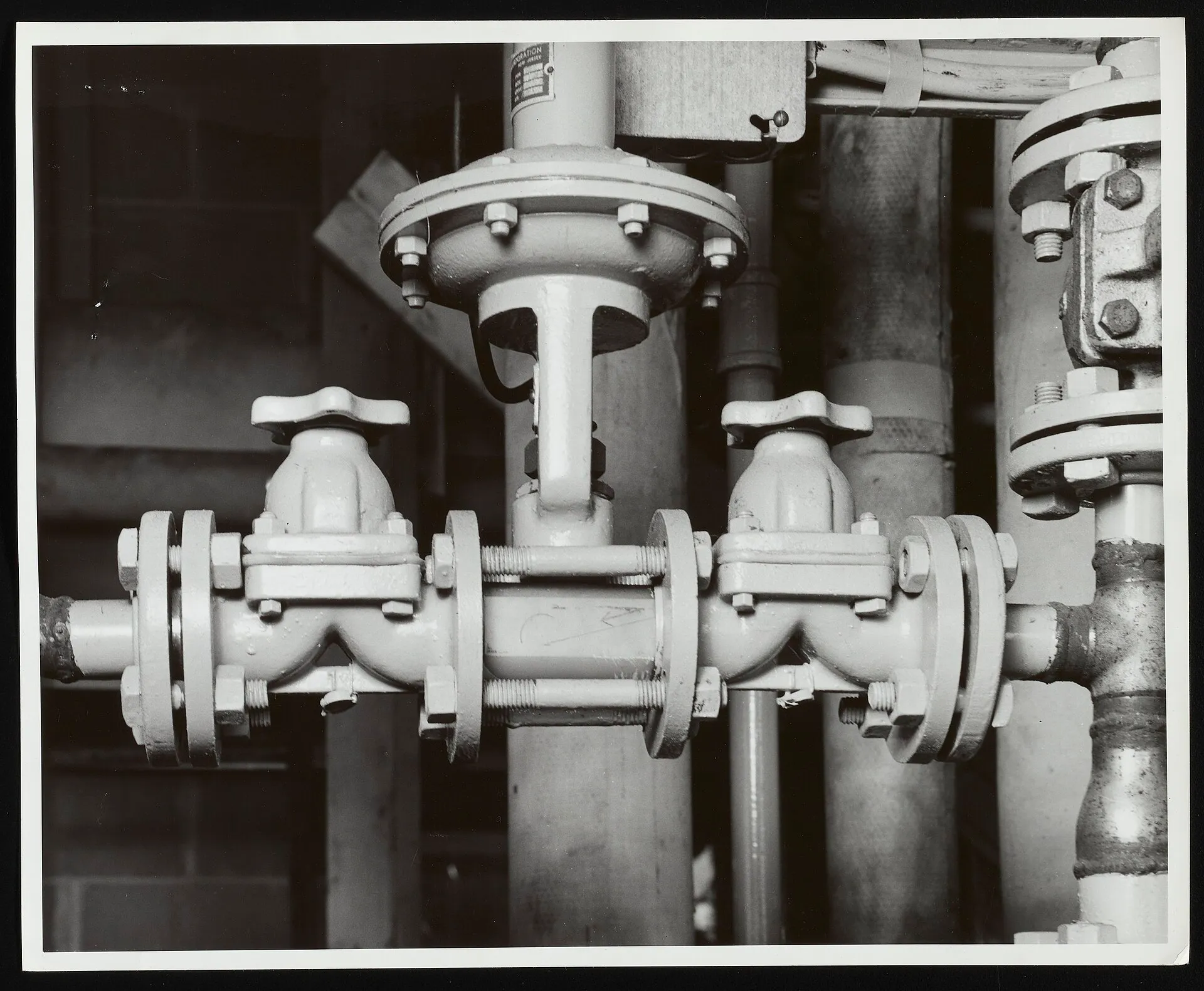 Valves and pipes at Hercules Parlin plant